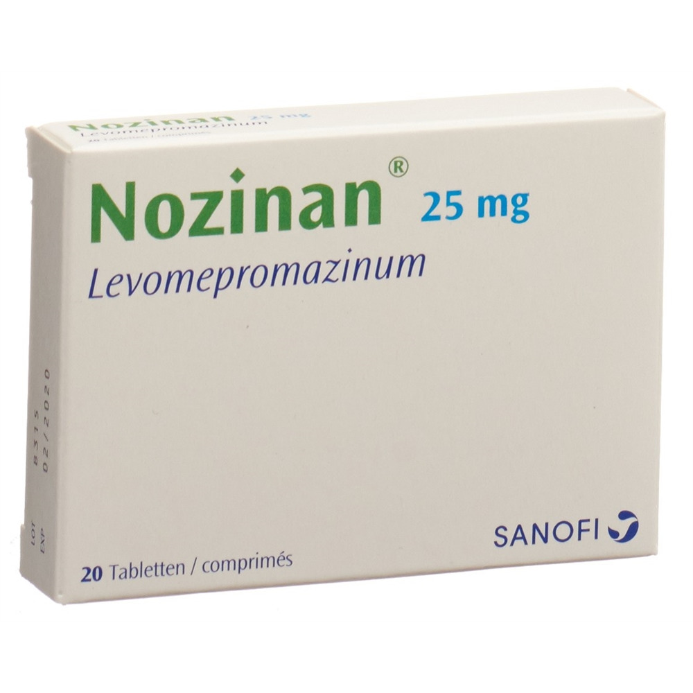 NOZINAN Filmtabl 25 mg Blist 20 Stk, Hauptbild