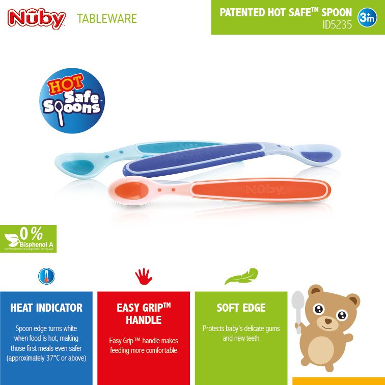 NUBY cuillères thermosensibles soft flex, image 2 sur 2