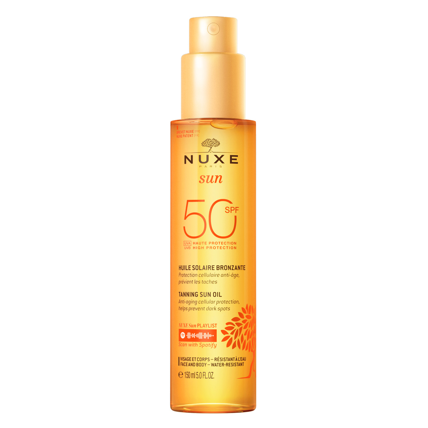 NUXE Huile Bronz Visage & Corps Sun Protection Factor 50, image principale