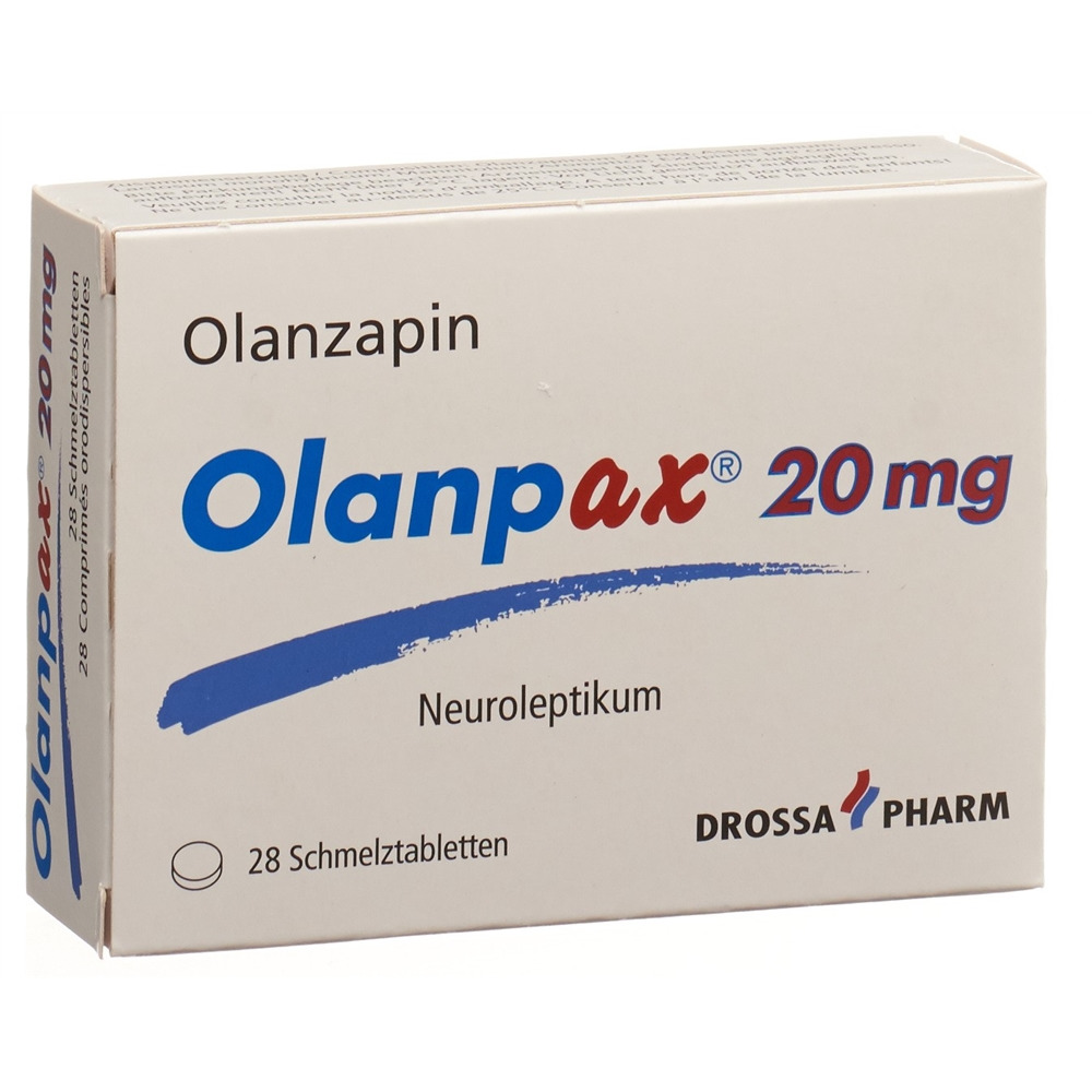 Olanpax cpr orodisp 20 mg blist 28 pce