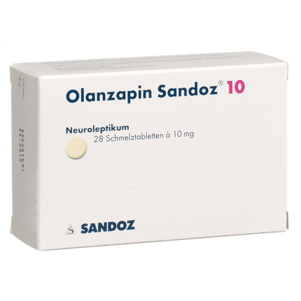 OLANZAPINE Sandoz 10 mg, Hauptbild