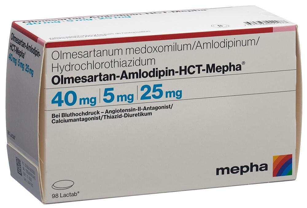 OLMESARTAN AMLODIPINE HCT HCT Mepha, image principale