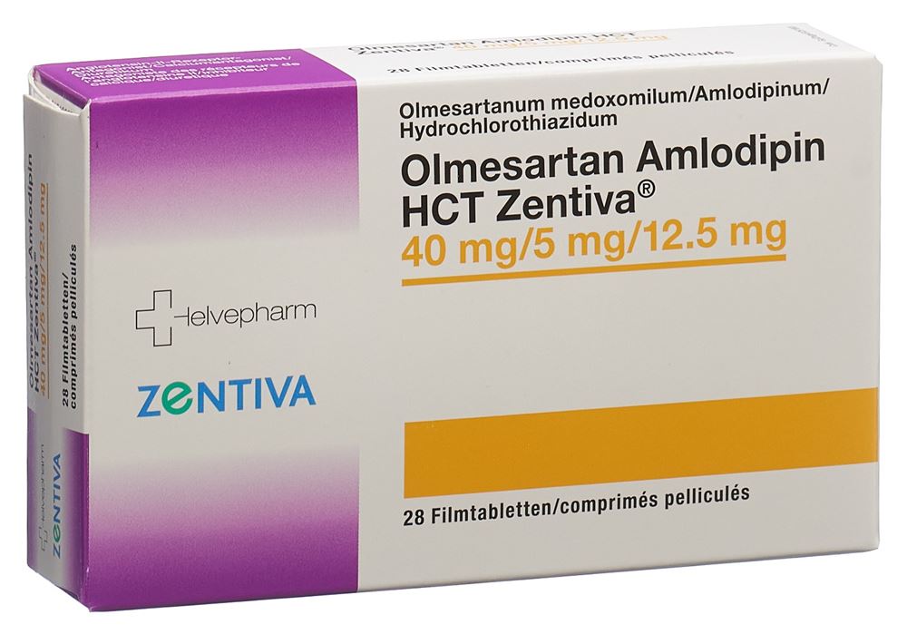 OLMESARTAN AMLODIPINE HCT Zentiva, image principale