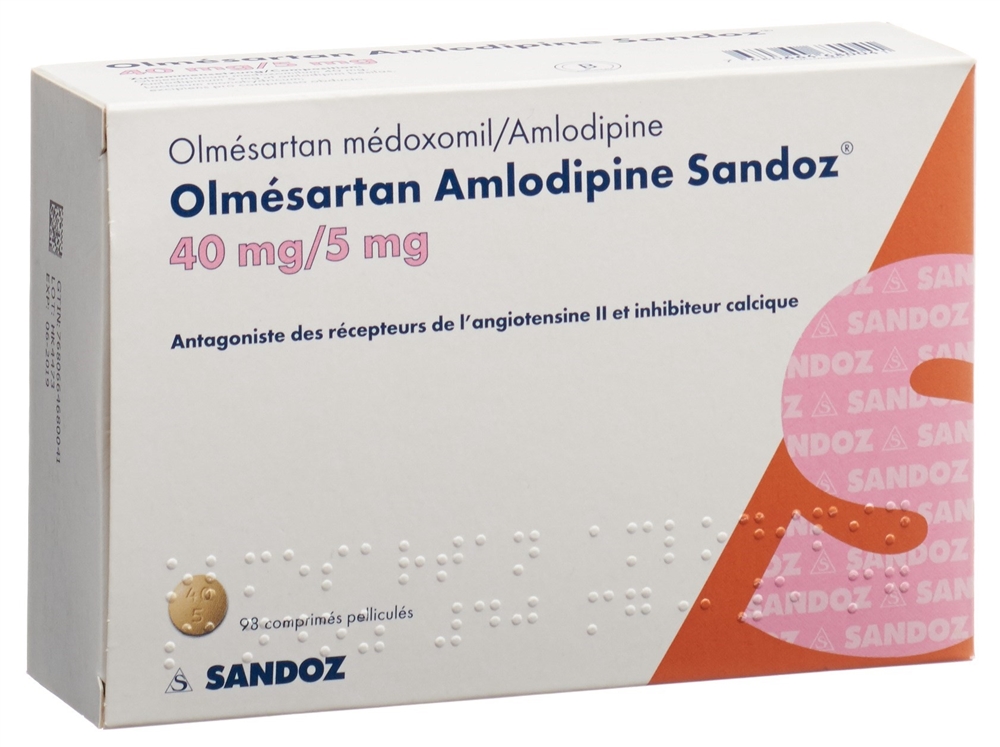 Olmesartan Amlodipin Sandoz Sandoz, Bild 2 von 2
