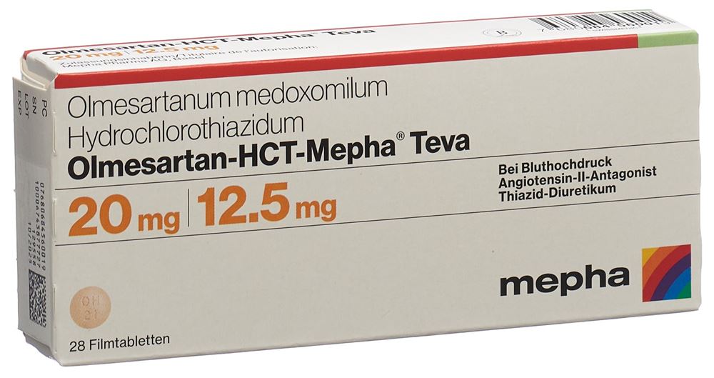 OLMESARTAN HCT Mepha Teva, image principale