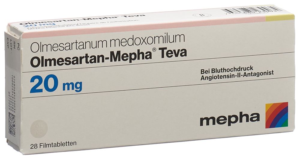 OLMESARTAN Mepha Teva 20 mg, Hauptbild