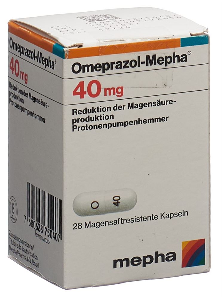 OMEPRAZOLE Mepha 40 mg, Hauptbild