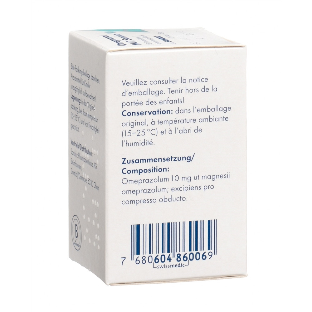 OMEPRAZOLE MUT Sandoz 10 mg, image 2 sur 2