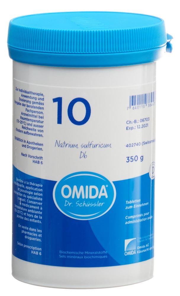 Omida Nr10 Natrium sulfuricum 6 D