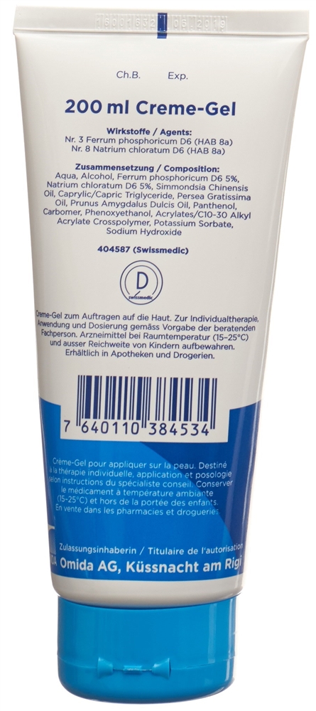 Omida Nr3&8 Ferrum phosphoricum plus Creme-Gel, Bild 2 von 2