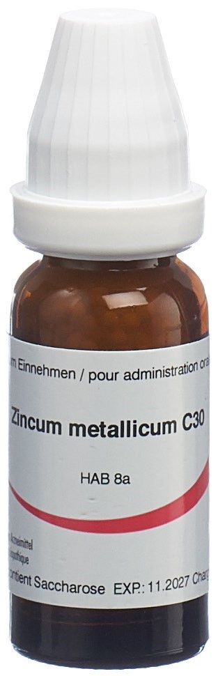 Omida zincum metallicum 30 C, image principale