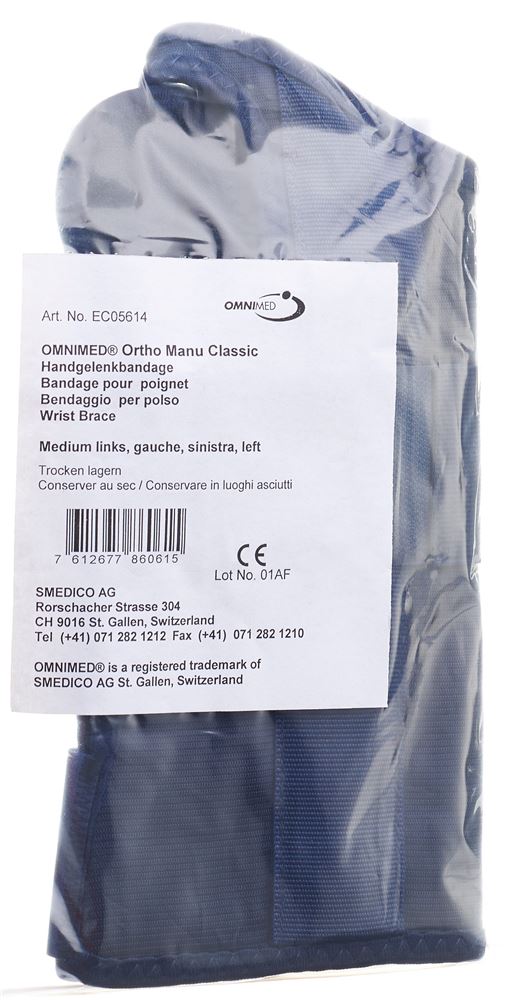 Omnimed ortho manu classic bandage pour poignet, image principale