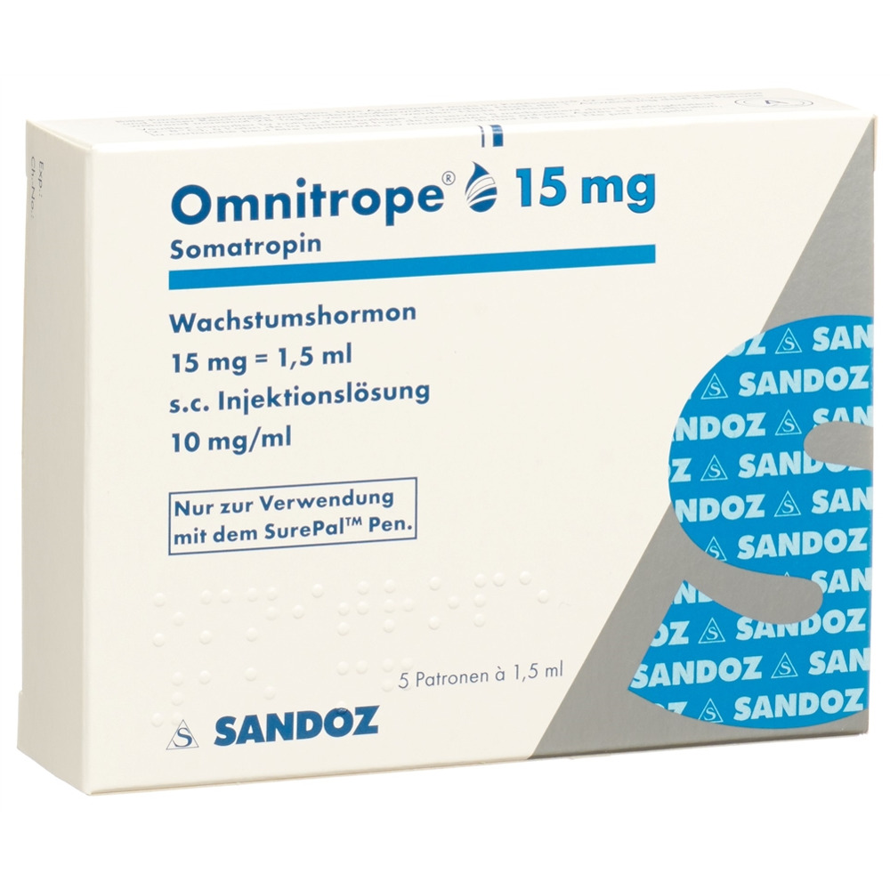 OMNITROPE Patrone für SurePal 15 mg/1.5ml, Hauptbild