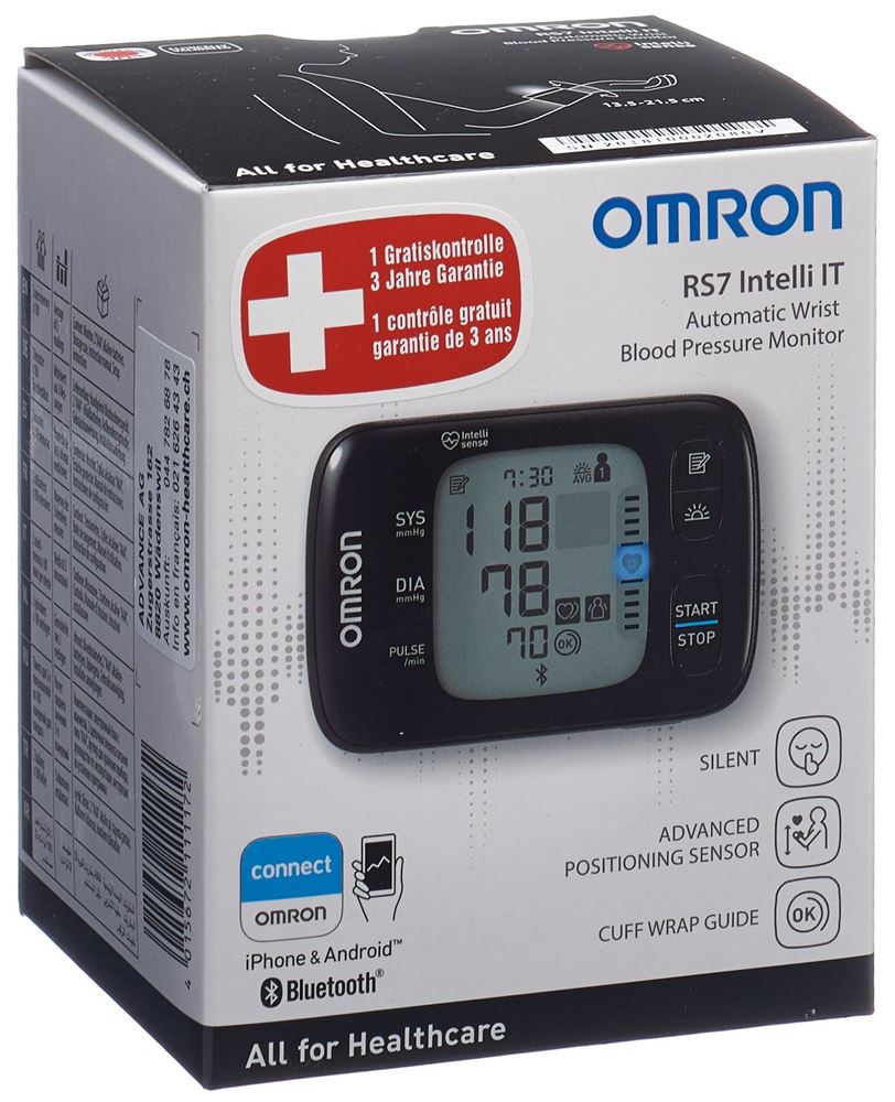 OMRON Blutdruckmessgerät Handgelenk RS7, Hauptbild