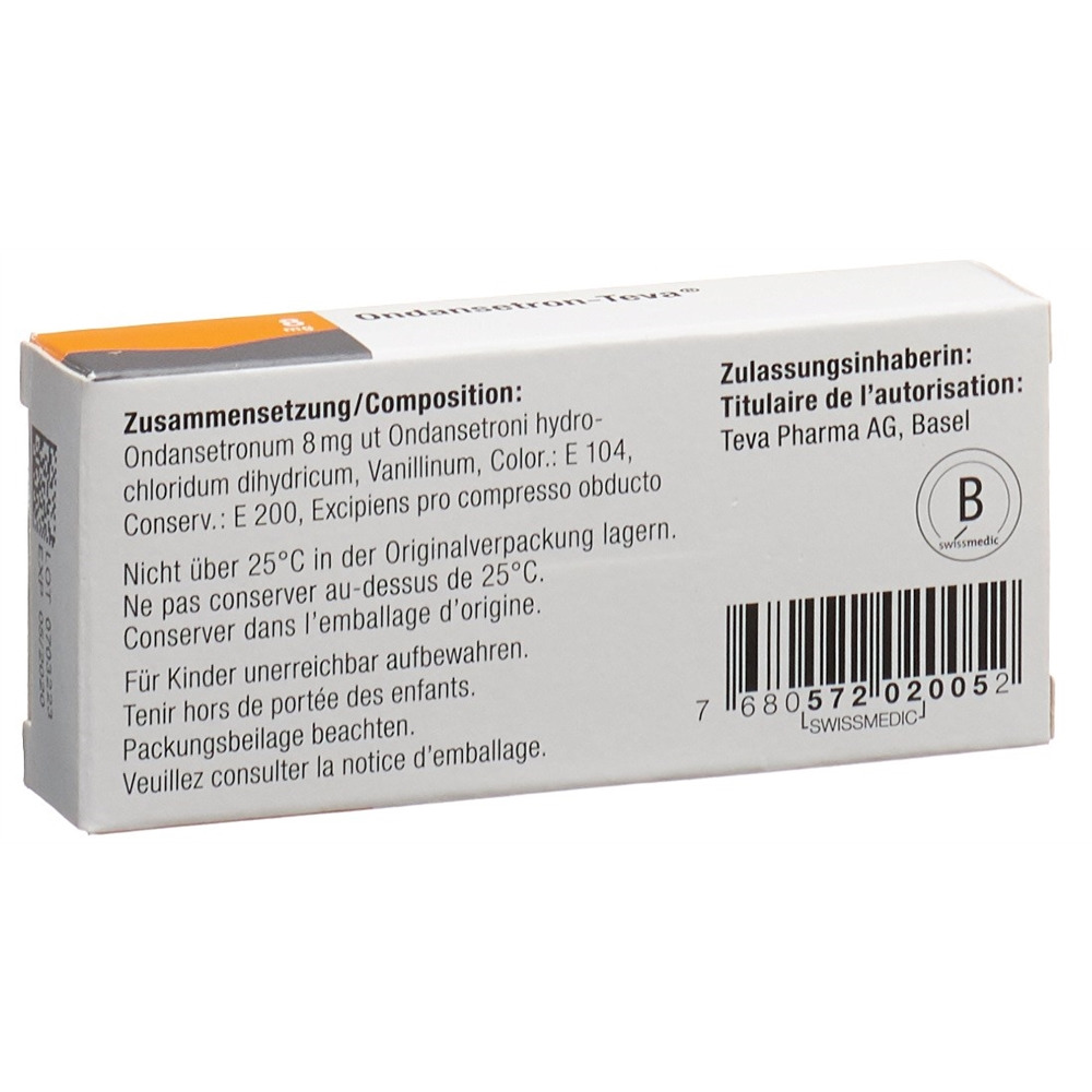 ONDANSETRON Teva 8 mg, Bild 2 von 2