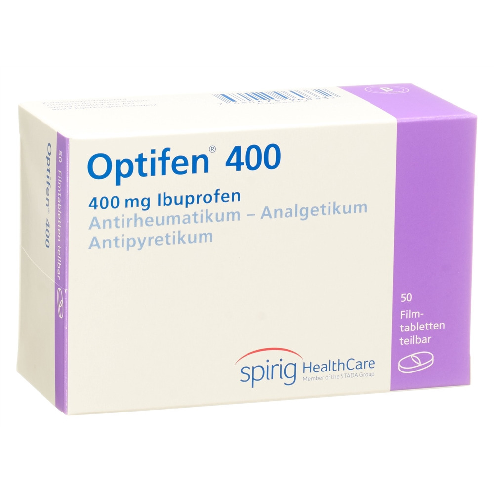 OPTIFEN cpr pell 400 mg blist 50 pce, image principale