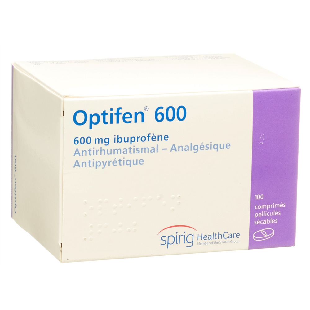 OPTIFEN cpr pell 600 mg blist 100 pce, image 2 sur 2