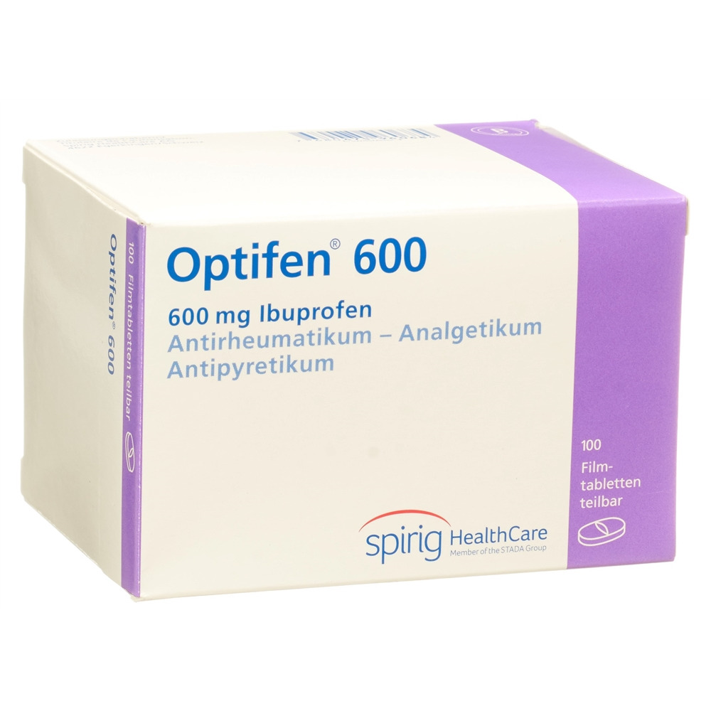 OPTIFEN cpr pell 600 mg blist 100 pce, image principale