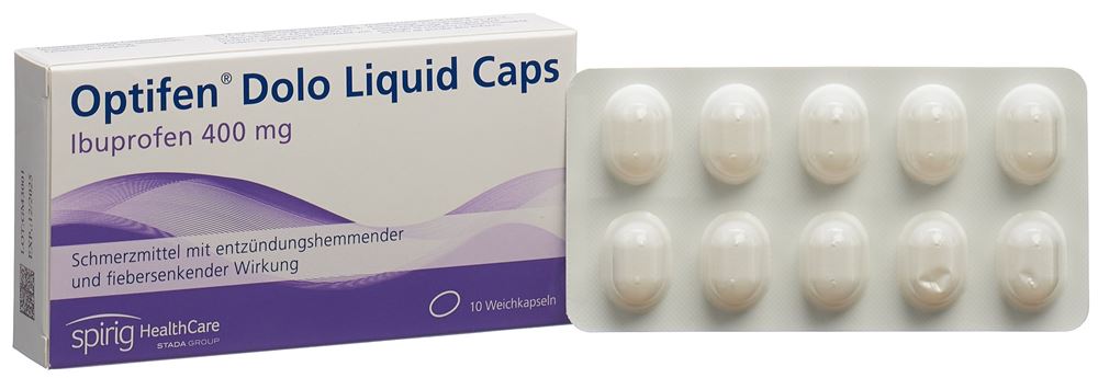 OPTIFEN Dolo Liquid Caps 400 mg, image 2 sur 5