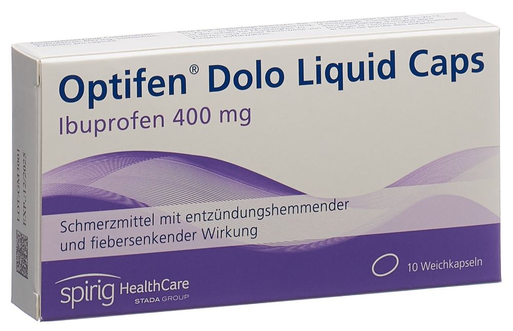 OPTIFEN Dolo Liquid Caps 400 mg, image principale