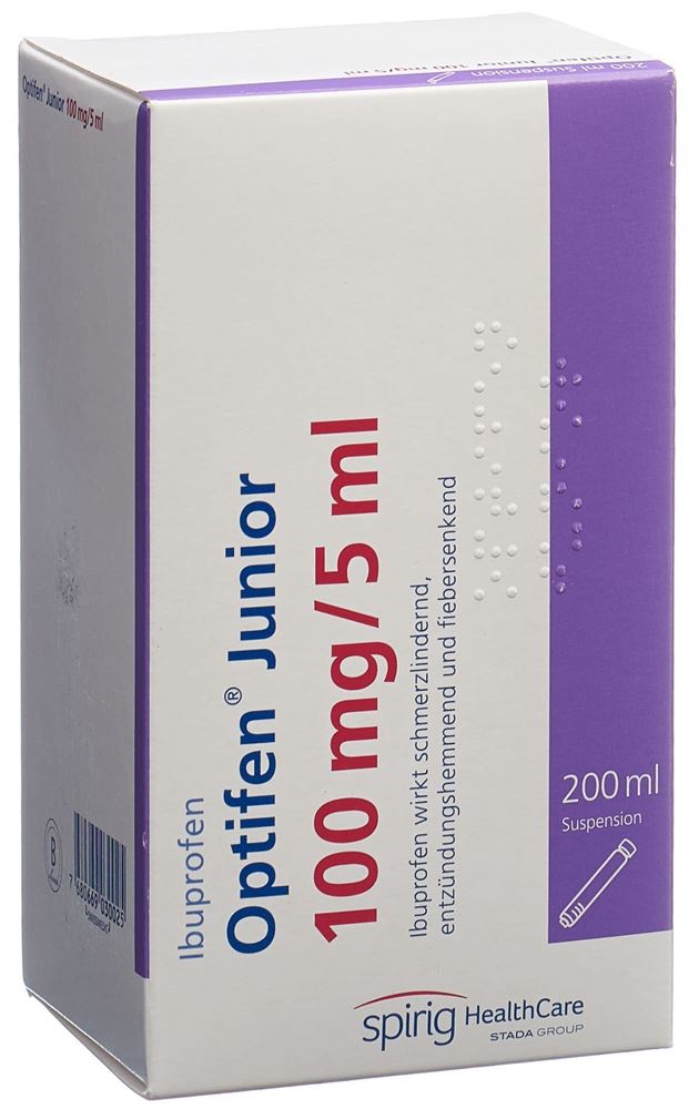 OPTIFEN Junior 100 mg/5ml, Hauptbild