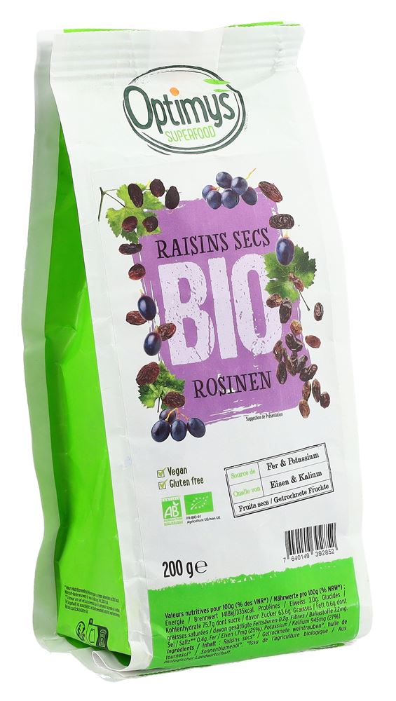 OPTIMYS raisins secs