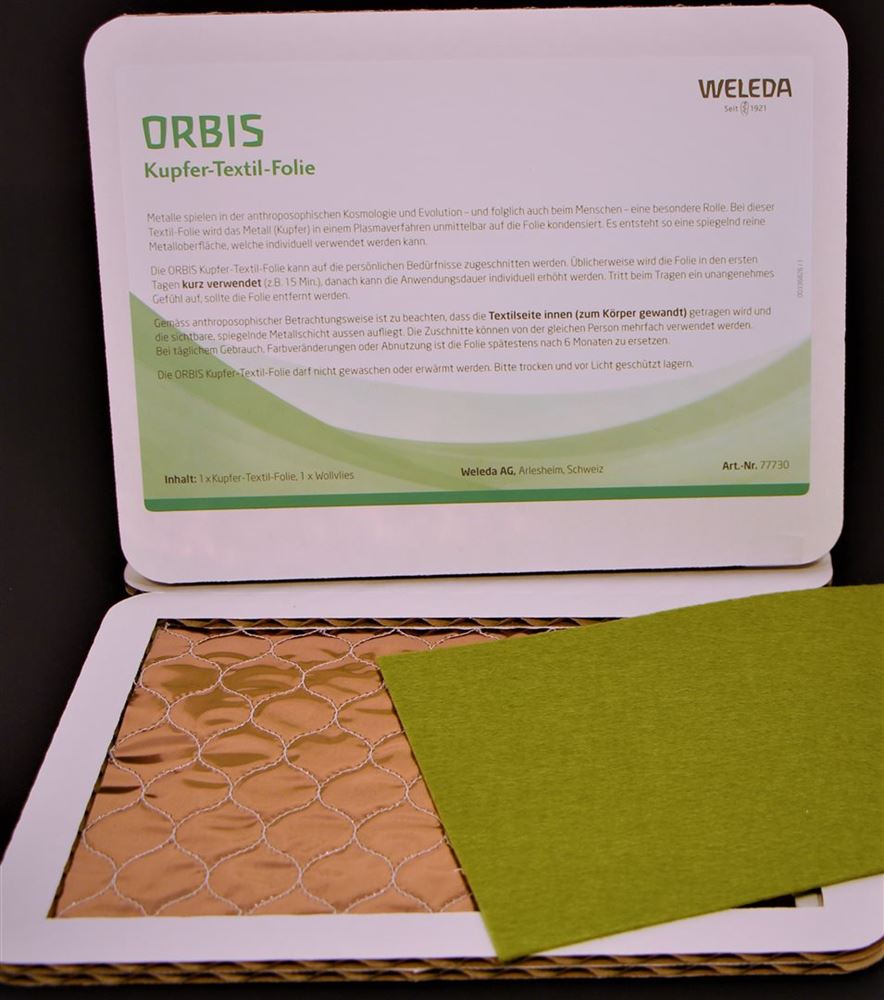 Orbis feuille-textile-cuivre, image principale