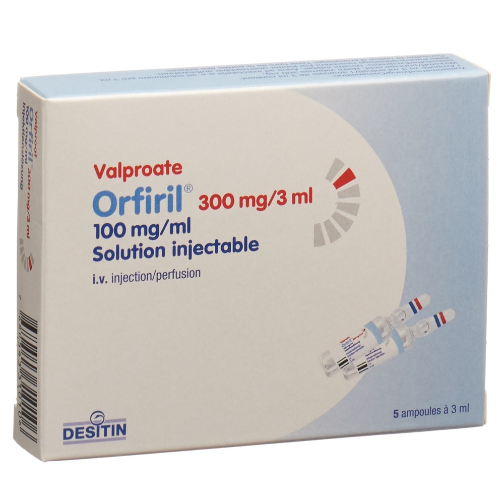 ORFIRIL Inj Lös 300 mg/3ml Amp 5 Stk, Bild 2 von 2