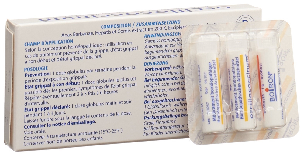 OSCILLOCOCCINUM glob fl 1 dos, image 3 sur 4