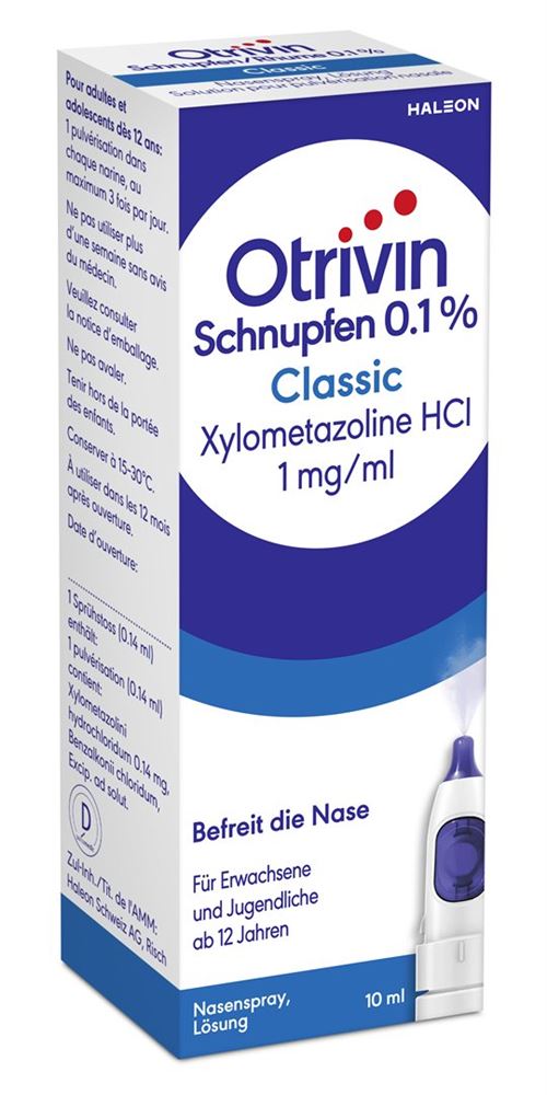OTRIVIN Schnupfen Classic 0.1 %, Hauptbild