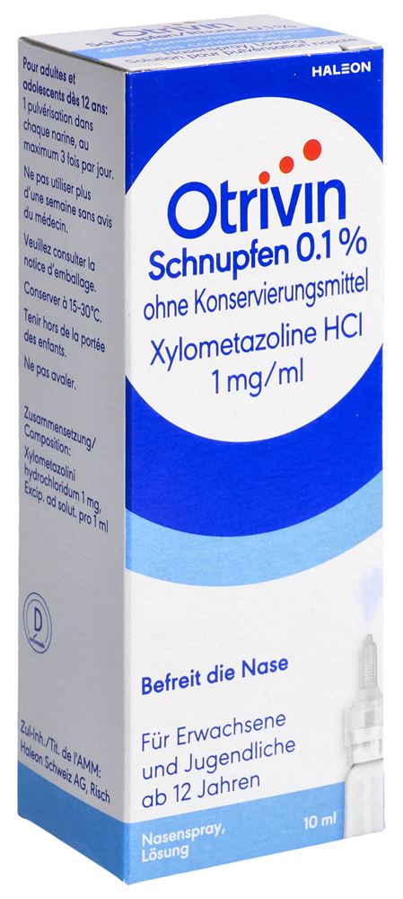 OTRIVIN Schnupfen 0.1 %, Hauptbild