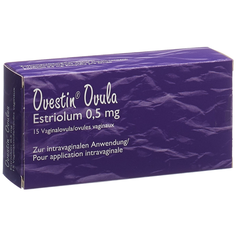 OVESTIN Ovula 0.5 mg 15 Stk, Hauptbild