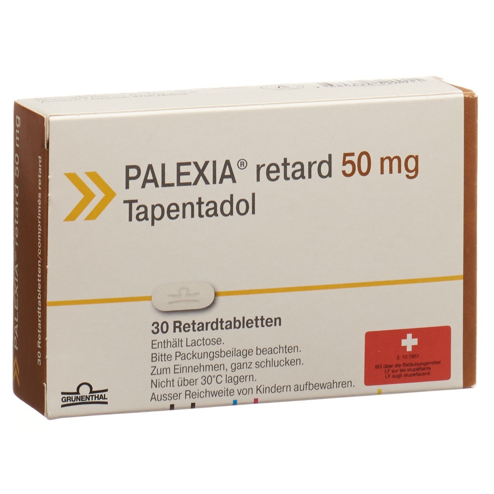 PALEXIA cpr ret 50 mg blist 30 pce, image principale