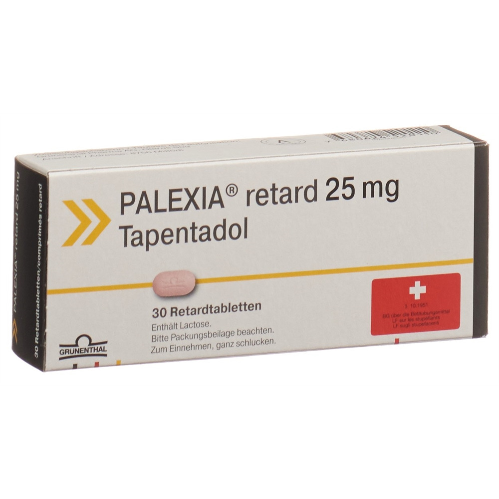 PALEXIA Ret Tabl 25 mg Blist 30 Stk, Hauptbild