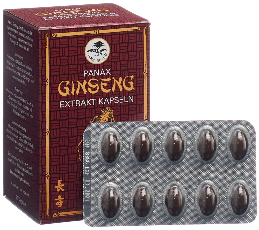 Panax Ginseng Weichkaps Blist 60 Stk, Bild 2 von 5