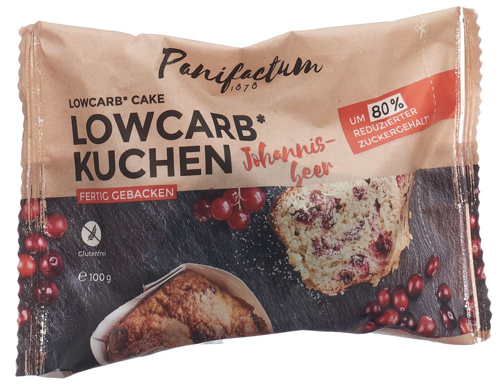 PANIFACTUM Lowcarb gâteau aux groseilles