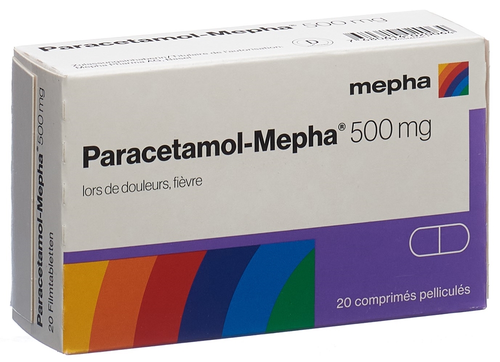 PARACETAMOL Mepha 500 mg, Bild 4 von 4