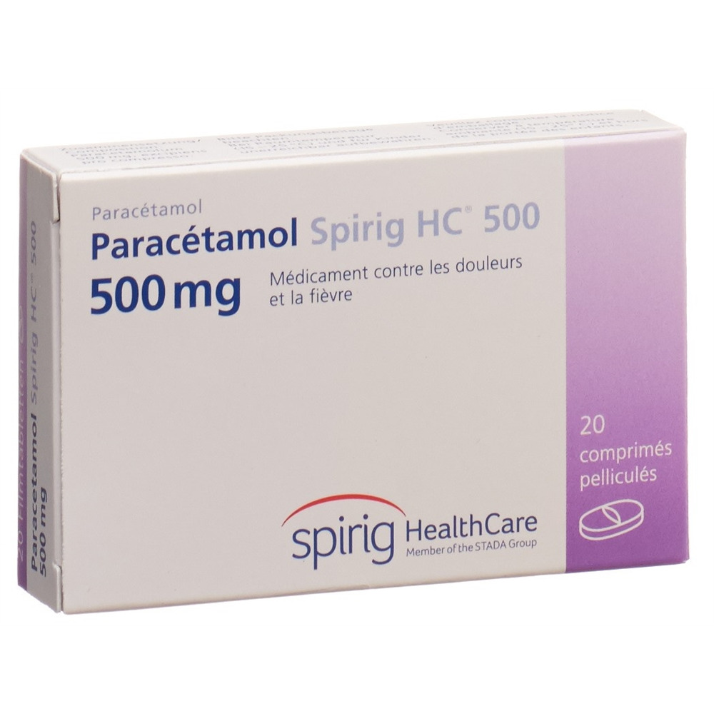 PARACETAMOL Spirig HC 500 mg, image 4 sur 4