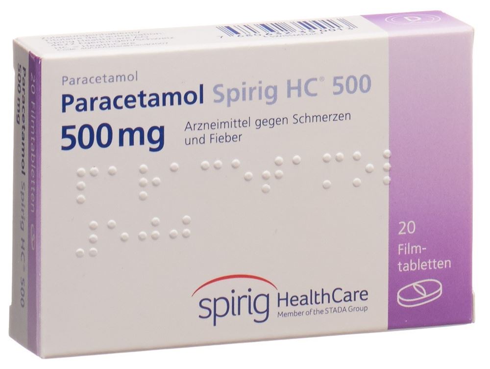 PARACETAMOL Spirig HC 500 mg