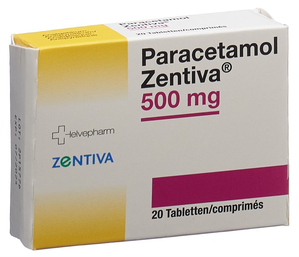 PARACETAMOL Zentiva 500 mg, image principale