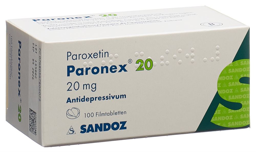 PARONEX Filmtabl 20 mg Blist 100 Stk, Hauptbild PARONEX Filmtabl 20 mg Blist 100 Stk, Hauptbild