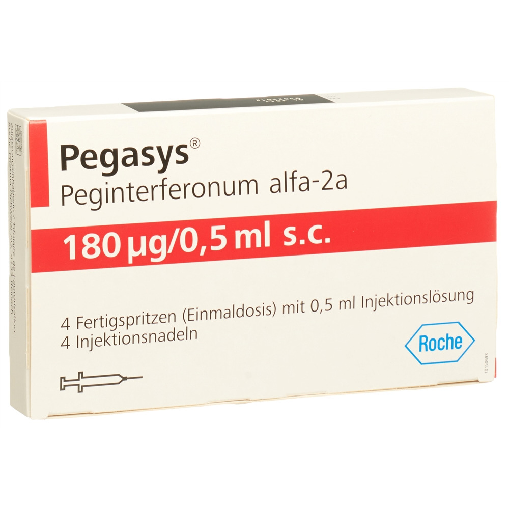 PEGASYS Inj Lös 180 mcg/0.5 ml Fertigspritze Fertspr 0.5 ml, Hauptbild