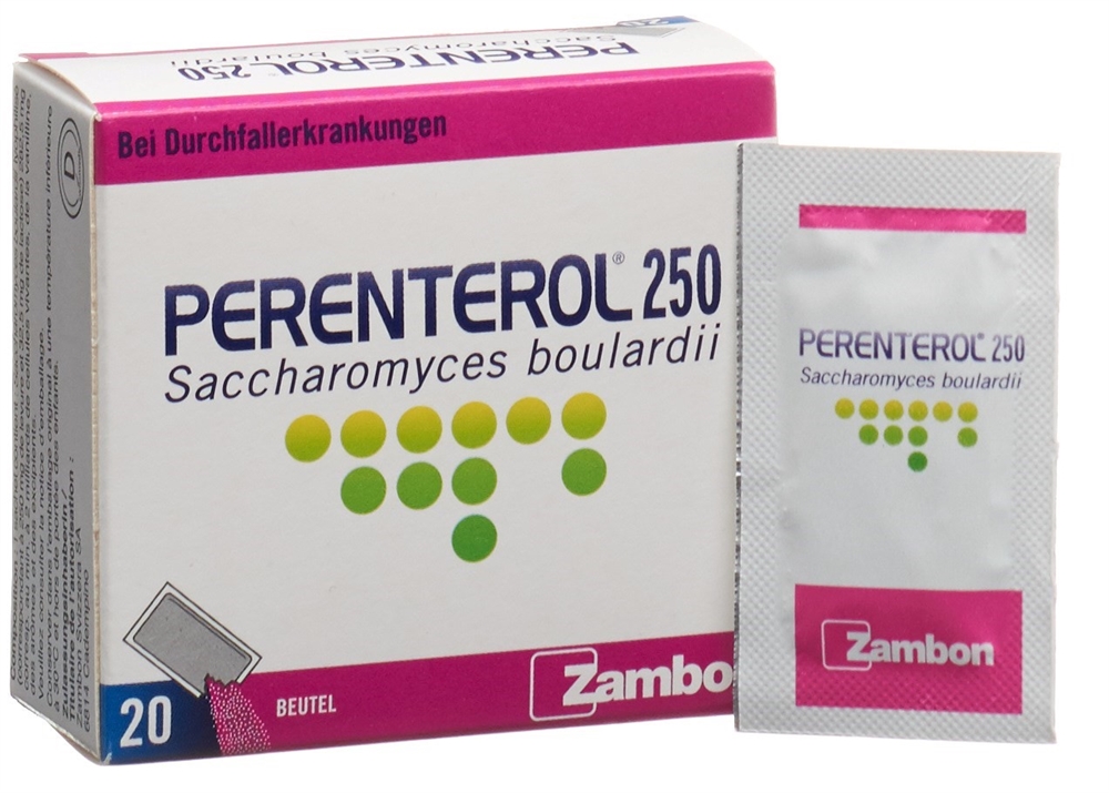 PERENTEROL pdr 250 mg sach 20 pce, image 2 sur 5