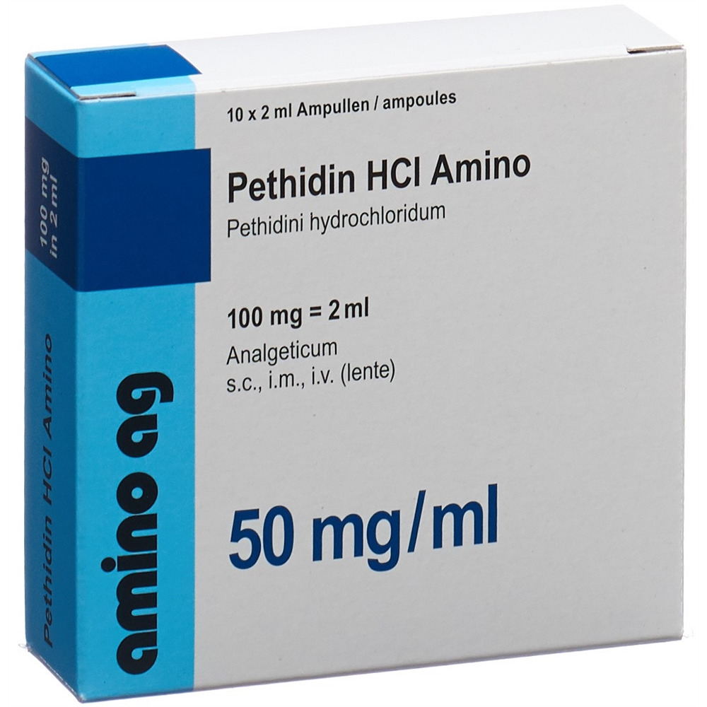 PETHIDINE HCL Amino 100 mg/2ml, Hauptbild