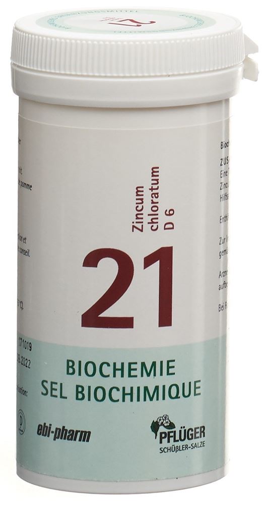 PFLUEGER Nr 21 Zincum chloratum 6 D