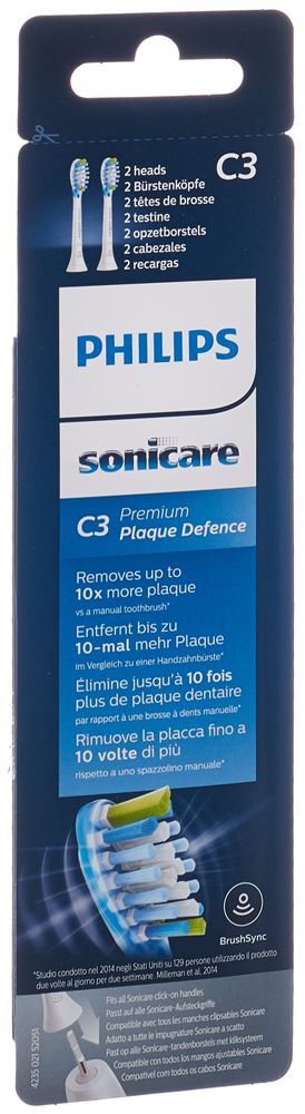 PHILIPS Sonicare Ersatzbürstenköpfe C3 Premium Plaque Defence