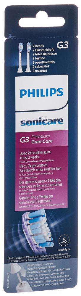 PHILIPS Sonicare Ersatzbürstenköpfe G3 Premium GumCare