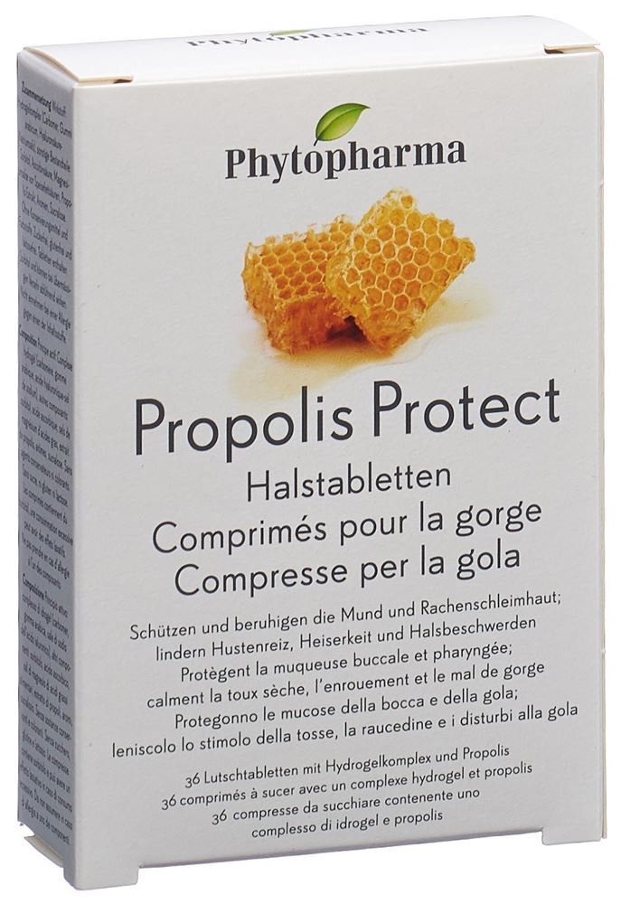 PHYTOPHARMA Propolis Protect comprimés pour la gorge, image principale