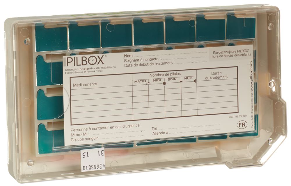 PILBOX Classic distributeur médicaments, image 2 sur 3