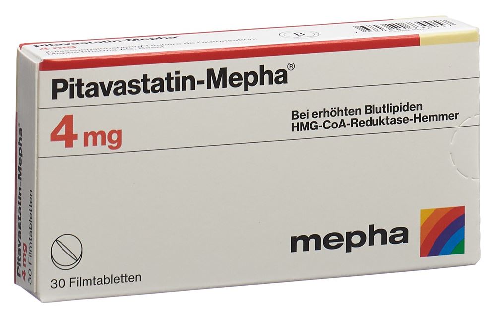 PITAVASTATIN Mepha 4 mg, image principale